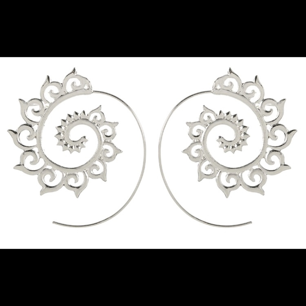 🌟 2/$24 Spiral Dangle Hoops 🌟 - Picture 5 of 6